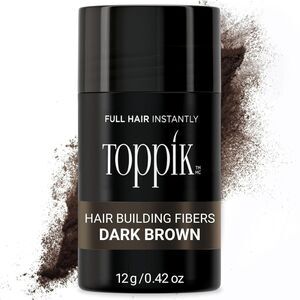 Toppik Hair Building Fibers Dark Brown 0.42oz Thinning Hair Instantly Thicker